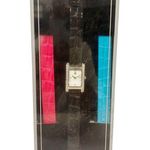Givenchy  Women's Watch with 3 Interchangeable Croc Bands Silver Gift Box NEW Photo 0