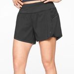 Athleta Black Laser Cut Running Shorts Photo 0