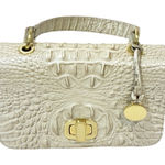 Brahmin ‎ Leather Cream Gold Hardware Clutch Handbag Crossbody Photo 0
