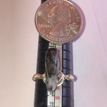 Size 8 Silver Tone Semi Precious Stone Handmade Boho Wire Wrap Ring Photo 5