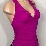 Ralph Lauren Lauren plunge neck tankini top. New Photo 0