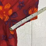 Vintage Ship N Shore Woman Red Floral Dress Size 1X Photo 6