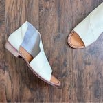 Free People • Mont Blanc Sandal asymmetrical White Distress leather cream ivory Photo 5