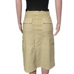 Pulp women cargo midi nylon adjustable waist tan skirt M Yellow Size M Photo 1