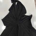 Norma Kamali  Black Halter Dress Large Photo 3