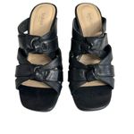 Botkier  Block Heel Sandals Leather Black Size 5 Photo 3