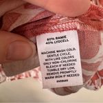 Caslon  Pink White Floral Boho Blouse Womens 2X Casual Lightweight Pullover Top Photo 2