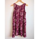 Loft  Shift Dress Paisleu Paisley Floral V Neck Sleeveless Chiffon BOHO Lined S M Photo 2