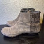 Dansko  Gray Suede Leather Otis Ankle Boots Womens Size‎ 9.5 Side Zipper Slip-On Photo 5