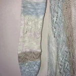 Say What? Open Knit Open Face lightweight long cardigan Exc Con size Medium Photo 5