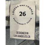 Lovers + Friends REECE HIGH RISE SLIM Straight Light Wash Size 26 Slightly Distressed Photo 5