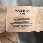 Torrid  42C Push-Up Plunge Bra Beige Lace Underwire Nude Padded Everyday Comfort Photo 4