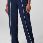 Spanx  AirEssentials Pique Full Zip Track Pants Blue Size L Photo 0