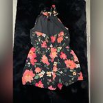 Floral Print Halter Romper Photo 3