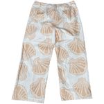 SABO Bahari Pants Coastal Resort Shell Print Wide Leg Linen Women XXL Australia White Photo 2