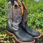 Boulet black round toe mermaid top cowboy boots 8.5C Size 8.5 Photo 0