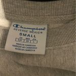 Champion Gray Reverse Weave Cropped Sweatshirt Photo 1