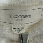 No Comment Waffle Knit White Oversized Top Shirt Size Medium M Womens Photo 5