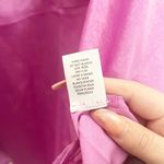 Andree by Unit  100% Polyester Shiny New Purple Cuffed Short Sleeve Blouse Photo 6