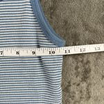 Brandy Melville  Cropped Cami Tank Women’s XS-S Blue White Striped Knit Top Photo 6