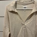 Aerie  Cream Collared Crewneck Photo 5