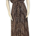 Bec & Bridge Animal Print Flowy Wrap Front Maxi Dress Size 4 Photo 0
