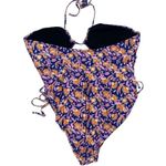 J.Crew NWT Floral Halter Cut-Out One-Piece Swim Bathing Suit Women's Size 22 Photo 5