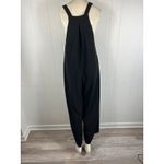Halara  Pockets Waffle Casual Overalls jumpsuit in black. Size M. Photo 4