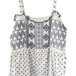 No Boundaries  Boho Smocked Romper Embroidered Geometric Print Juniors XL Summer Photo 0