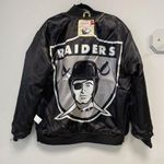 Mitchell & Ness  Black & Gold Lightwight Satin Las Vegas Raiders Jacket- XL - NWT Photo 2