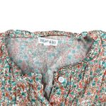 Beau & Ro Floral Pastel Maxi Dress Prairie Cottage Small Ruffle Smocking Pink Photo 5