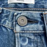 Moussy Vintage Aberdeen Tapered Distressed Denim Jeans in Blue - Size 25 Photo 6