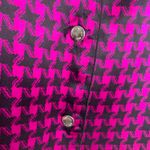 Fleur Du Mal Houndstooth Patterned Button Down Top Womens Small Violet Pink Photo 6