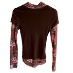Sweet Pea Vintage Y2K Floral Faux Layered Mesh Top Size S Fairy Elena Gilbert Photo 1