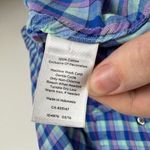 Talbots  Plaid Button Down Shirt Size 1X Long‎ Sleeve Cotton Fall Colorful Preppy Photo 5