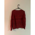 Sundance Petite Large Open Knit Cardigan Sweater Red Button Down BohO Size undefined Photo 1