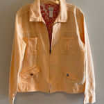 J Jill Linen Lyocell Blend Zip Up Casual Jacket Pale Orange Size Medium Photo 0