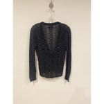 Diane Von Furstenberg Vintage  Sweater Womens Medium Metallic Cardigan Shimmer 80 Photo 4