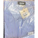 NWT retrofete SEROYA Hefley Oversized Shirt Dress Royal Blue Stripe Size S Photo 6