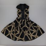 Barok Paris NJ Couture Black & Gold Scuba Material Sleeveless Dress NWT Photo 11