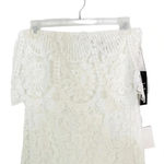 Lulus NWT  Delia White Lace Strapless Midi Dress Bridal Party Size S Photo 5