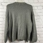 Pretty Little Thing Embellished Pearls Knit Sweater Turtleneck Gray S Photo 1
