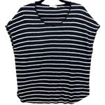 Vince Womens Linen Shirt Size M Summer Nautical Coastal Old Money Striped Boxy Photo 0