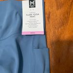 Blue Flared Yoga Pants Photo 2