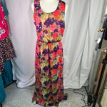 W118 By Walter Baker  Maxi Dress Large Multicolor‎ Floral Sleeveless Lined Photo 12