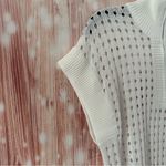 Grace Karin  White Hollow Out Cap Sleeve Lightweight Sweater Photo 5