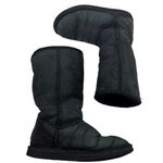  classic tall boots winter slip on ugg boots leather sheepskin lined sz 7 Photo 0