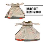 BCBGMAXAZRIA GRAY & ORANGE FLORAL PRINT MOD-LOOK BEADED DRESS NWT (M) Photo 11