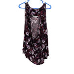 Free People  size Small tank top‎ open back sleeveless top shirt blouse floral Photo 1