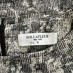 MM.LaFleur Sheath Dress Black White Etsuko Crackle Pattern 3/4 Sleeve Size 12 Photo 2